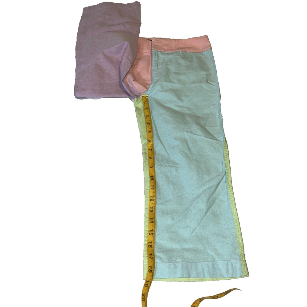 Ralph Lauren Girls Colorblock Capris 12 Cotton Spring Summer Khaki Pants Pony - Picture 2 of 7
